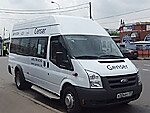Бесплатный автобус Genser в пункт аренды автомобилей АрендаАвто-лбн на Новорязанском шоссе